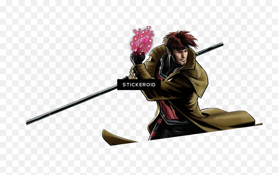 Download Gambit Superheroes X - Classic Gambit X Men Png,Gambit Png