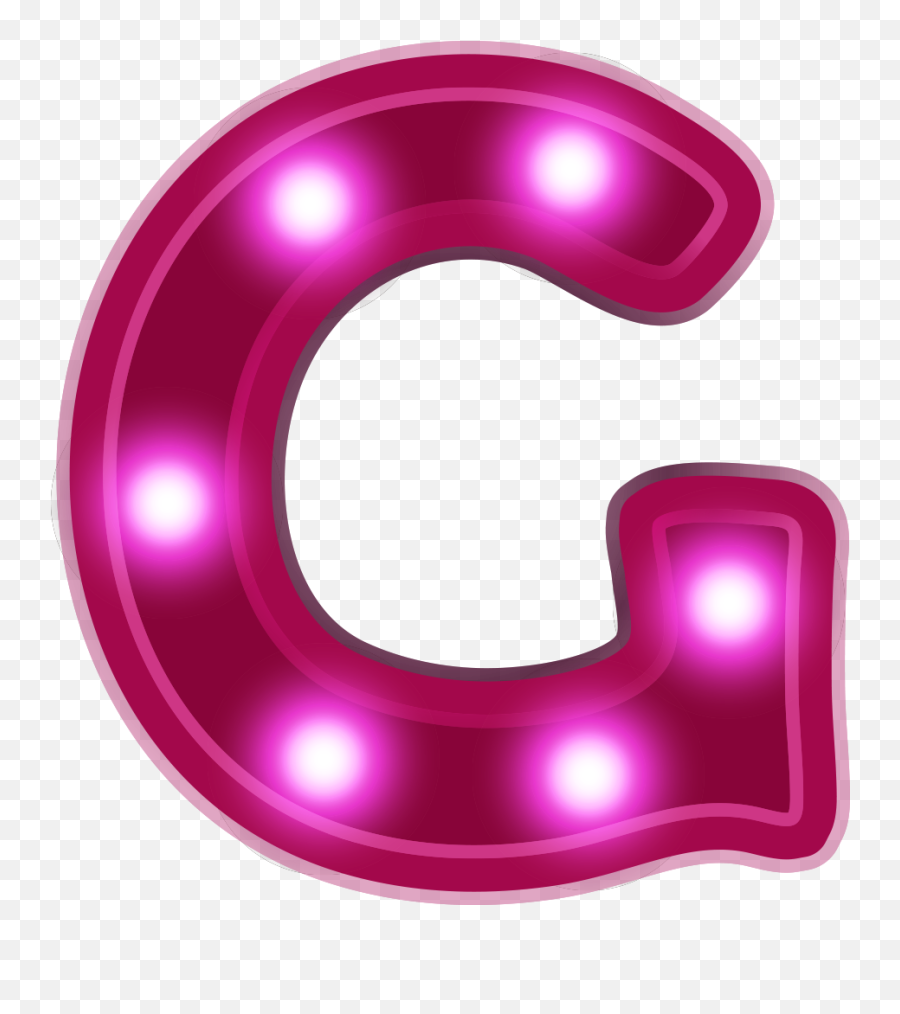 G Letter Png Transparent Images - Letras De Abecedario Neon,G Png