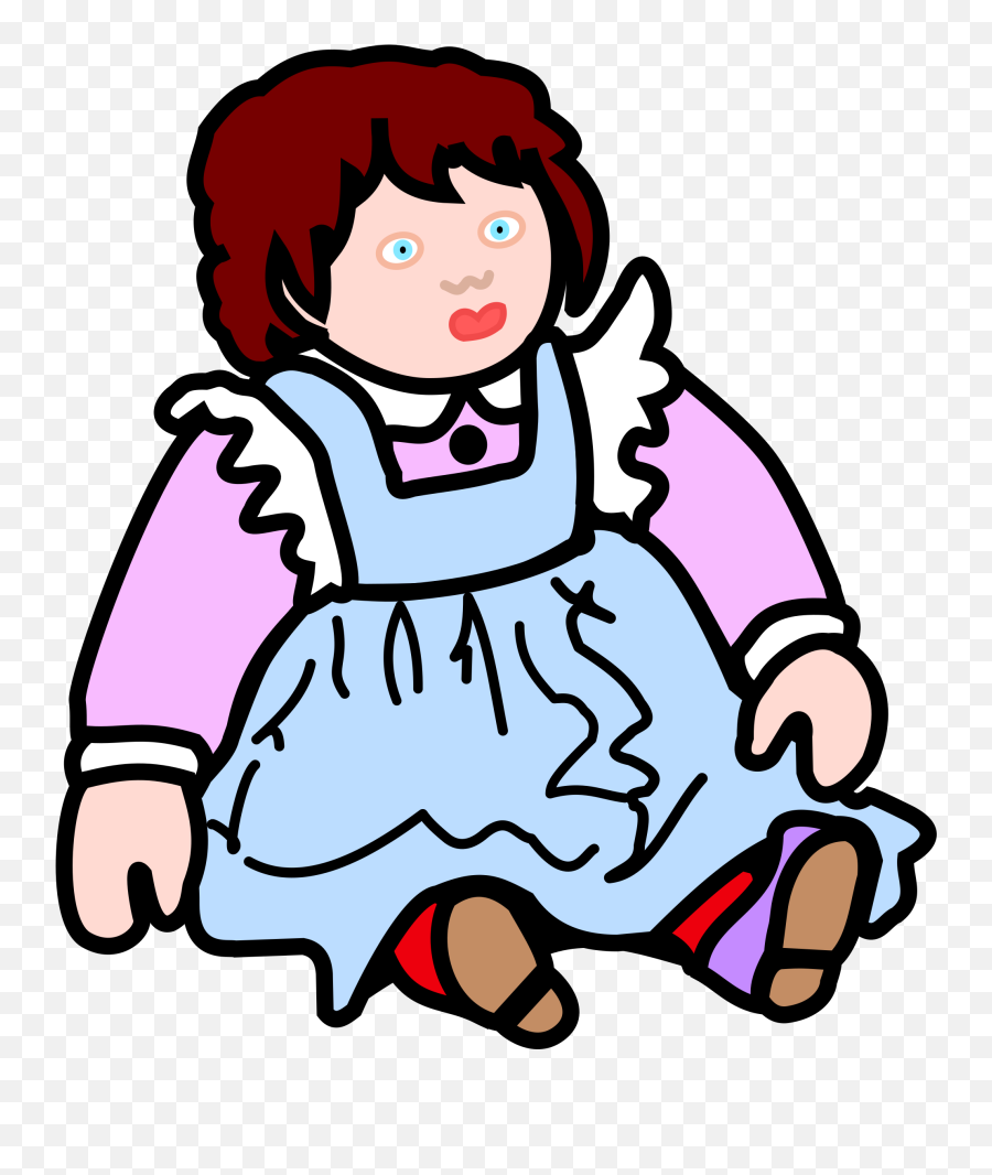 Raggedy Ann Rag Doll Barbie Toy - Clipart Doll Png Outline Image Of Doll,Barbie Doll Png