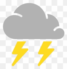 Weather Vector Transparent Png - Thunderstorm Clipart