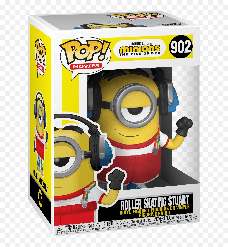 Pop Movies Minions 2 - Roller Skating Stuart Funko Pop Minions Png,Gru Transparent