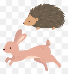 Running Rabbit Transparent U0026 Png Clipart Free Download - YWD Of Hedgehog With A