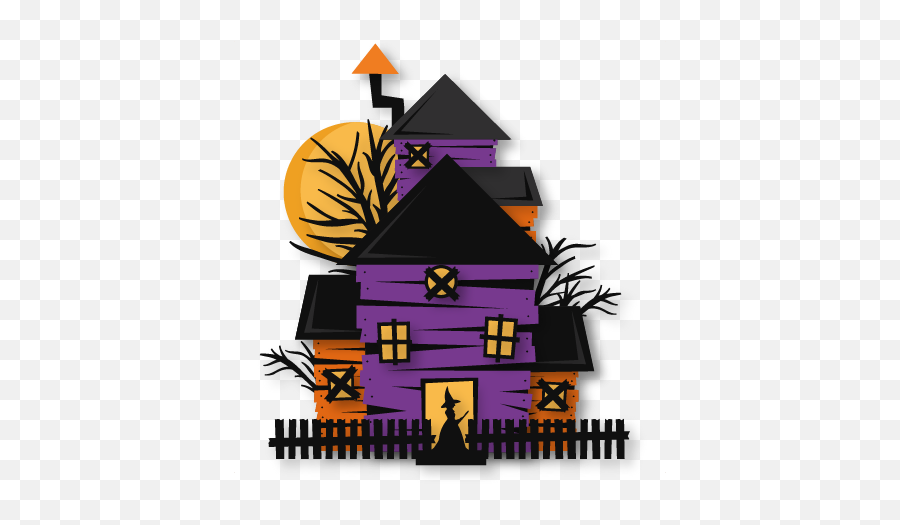 Halloween Haunted House Svg Cuts - Clip Art Png,Home Silhouette Png