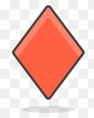 Diamond Emoji Icon Of Colored Outline - Diagram png