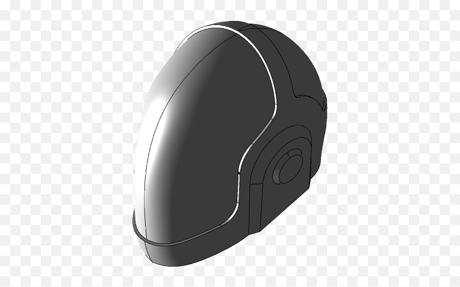 Daft Punk Helmet 3d Cad Model Library Grabcad - Office Equipment Png,Daft Punk Png