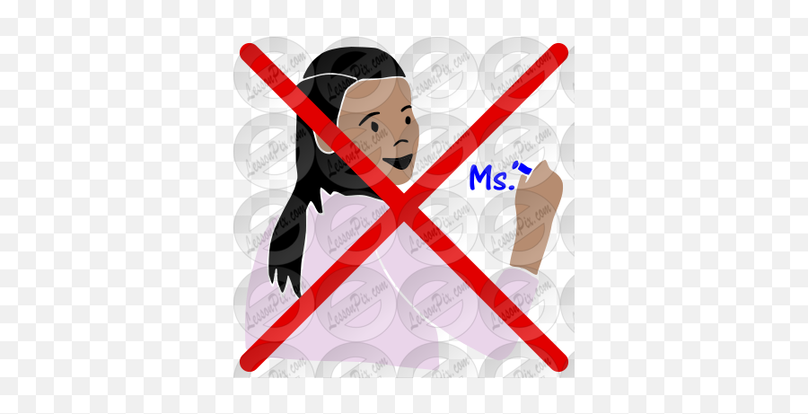No Teacher Stencil For Classroom Therapy Use - Great No Not Run In The Classroom Png,Teacher Clipart Transparent