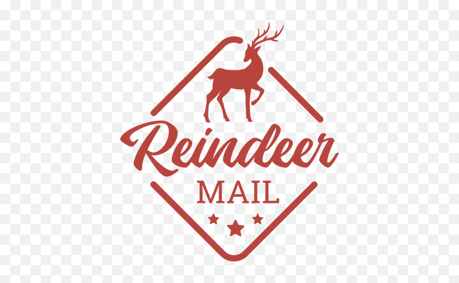 Christmas Reindeer Stamp Lettering - Transparent Png U0026 Svg Language,Paid Stamp Png
