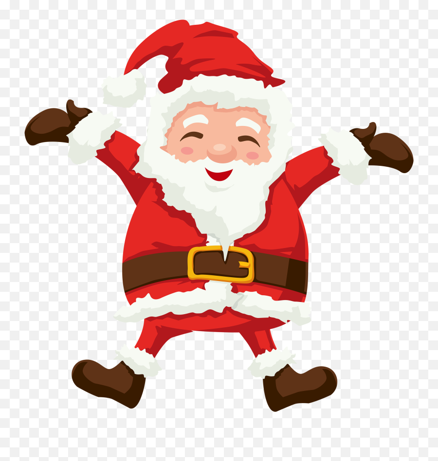 Santa Png Clipart - Santa Claus Full Size Png Download Santa Clipart Png,Santa Hat And Beard Png