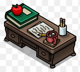 Download Hd Teacheru0027s Desk Sprite 003 - Teacher Transparent Teachers Desk Transparent Png,Teacher Transparent