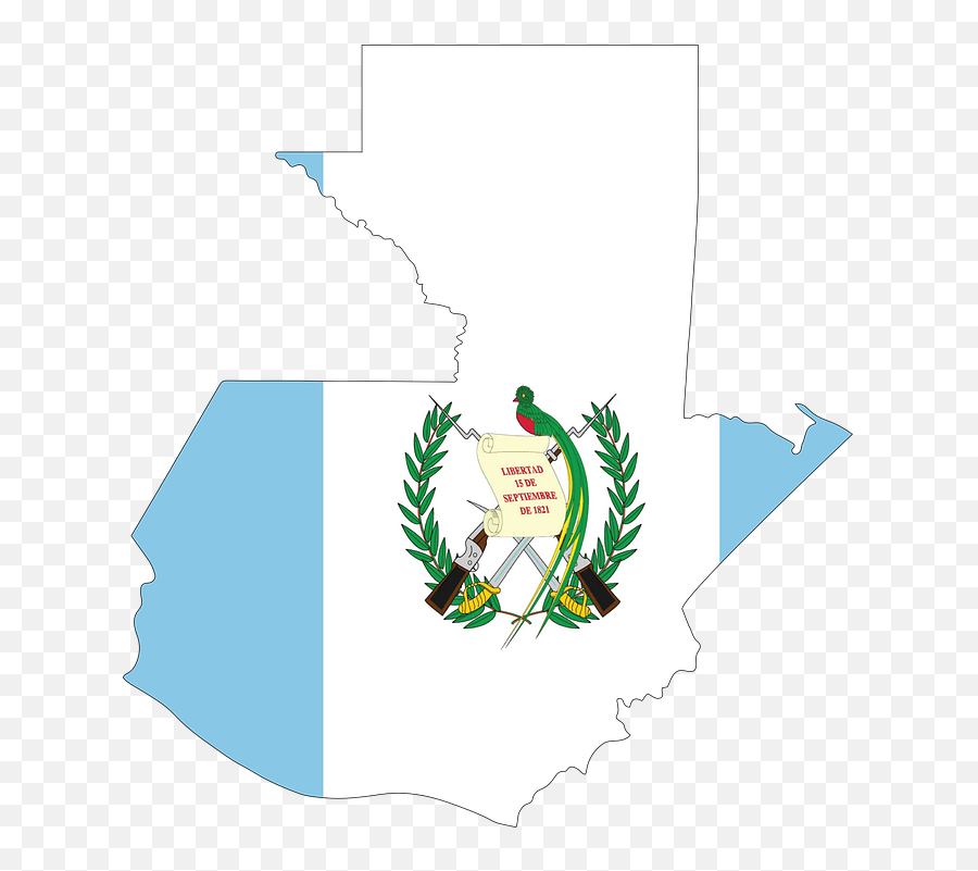 Guatemala Map Flag - Quetzal Bird Guatemala Flag Png,Guatemala Png