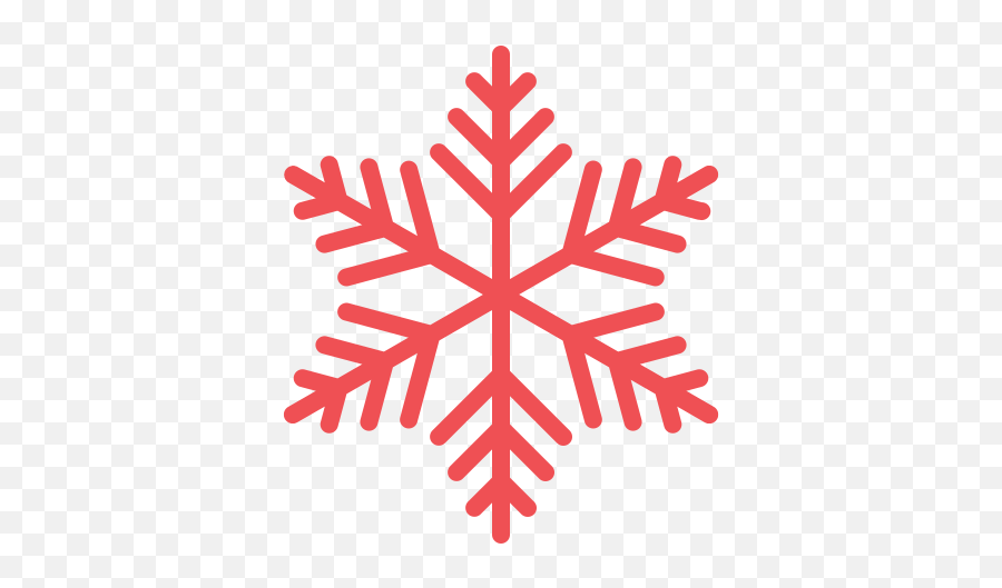 Snowflake Icon Of Colored Outline Style - Flocon De Neige Dessin Png,Snowflake Icon Png