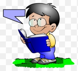 Library Of Talking Book Png Black And White - Child Reading Book Clipart,Speaking Png