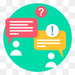 Faq Faqs Feedback Help Info - Transparent Circle Icon png