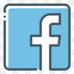 Facebook Logo Icon Of Colored Outline Style - Available Fb Icono Png