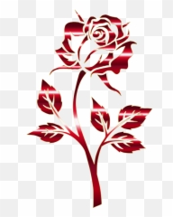 Rose Clipart Headband - Flower Black And White png