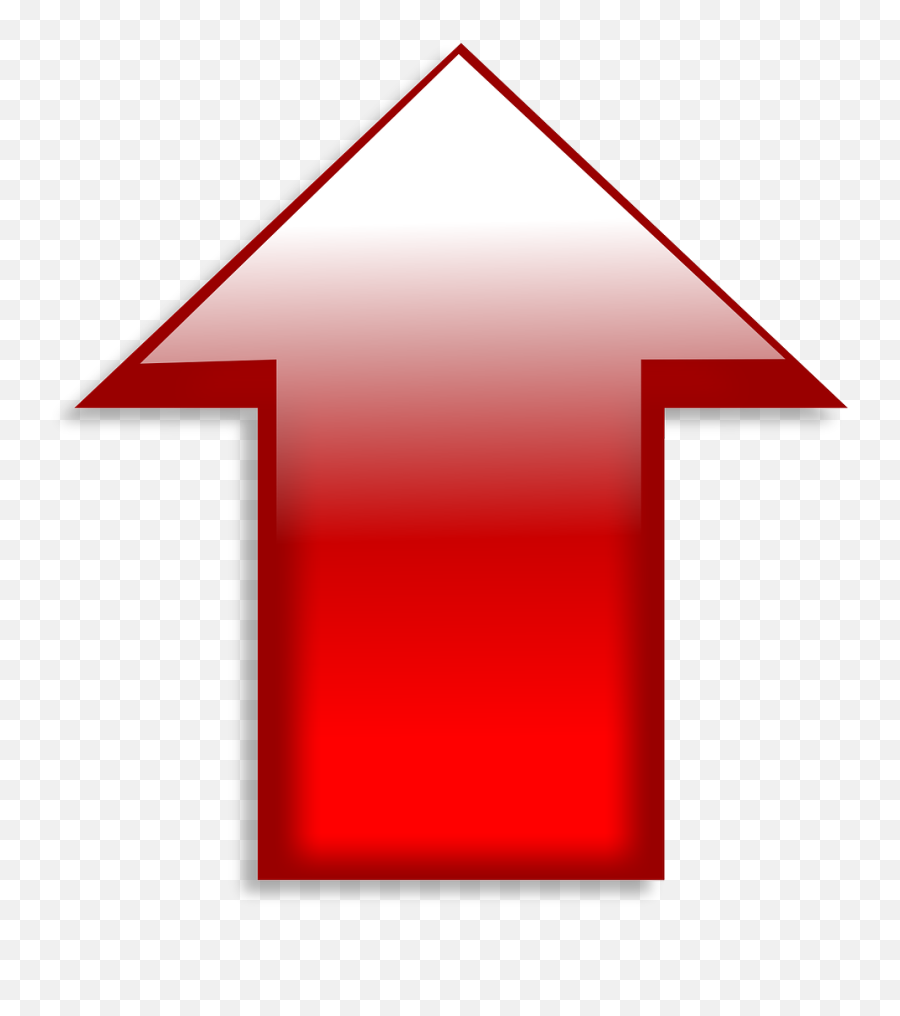 Up Arrow Red - Red Up Arrow Symbol Png,Red Arrow Icon Png