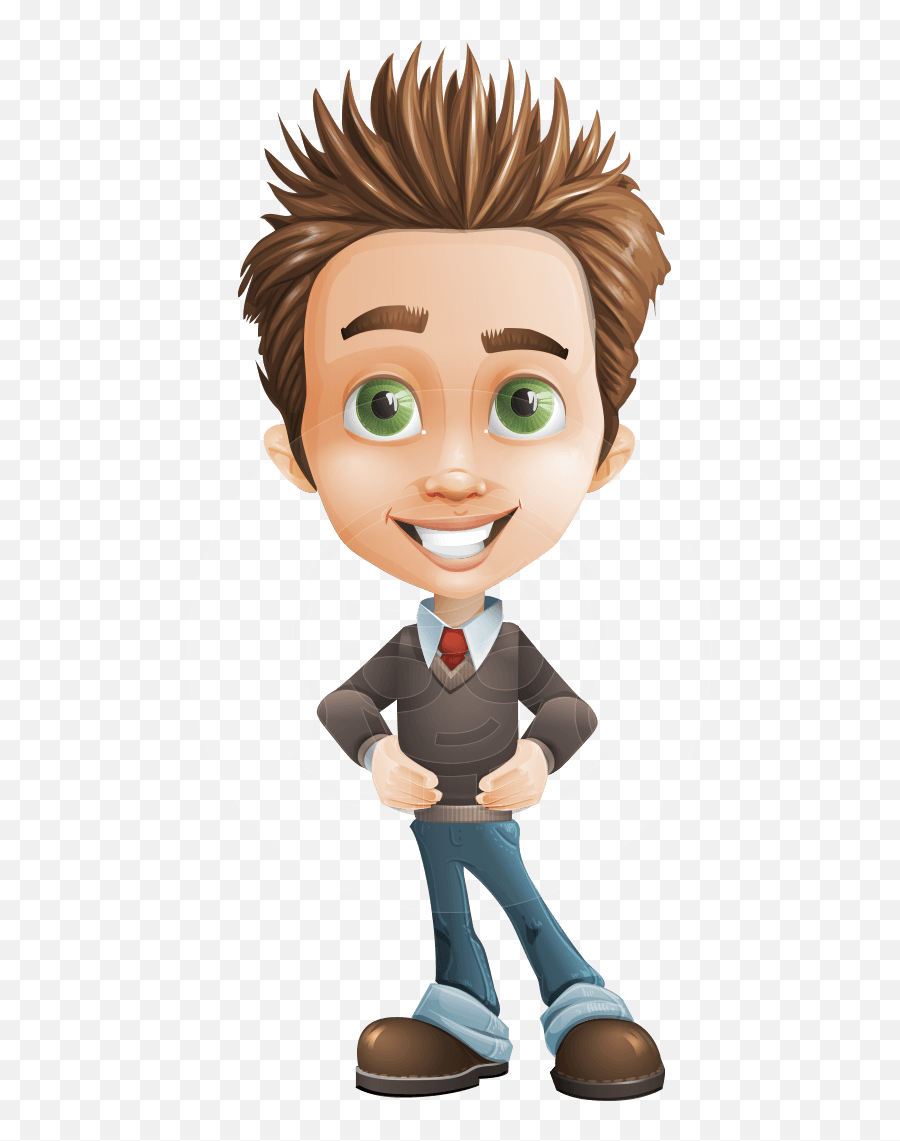 Zack The Crafty Character Animator Puppet Graphicmama - Smart Boy Cartoon Png,Puppet Icon