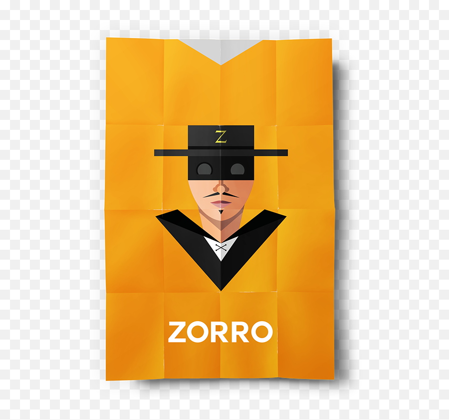 Asethetic Character Design Superhero - Zorro Flat Design Png,Metro 2033 Icon