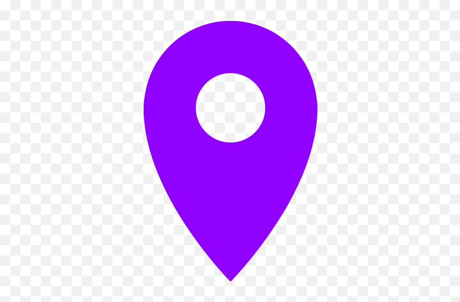 Violet Pin 8 Icon - Free Violet Pin Icons Purple Location Pin Transparent Png,Red Pin Icon