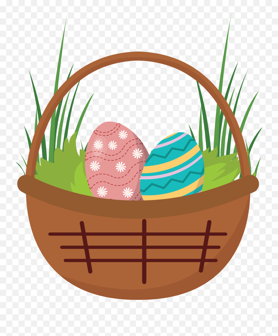 Easter Egg Basket Grass Flat Icon - Easter Egg Png,Google Flat Icon