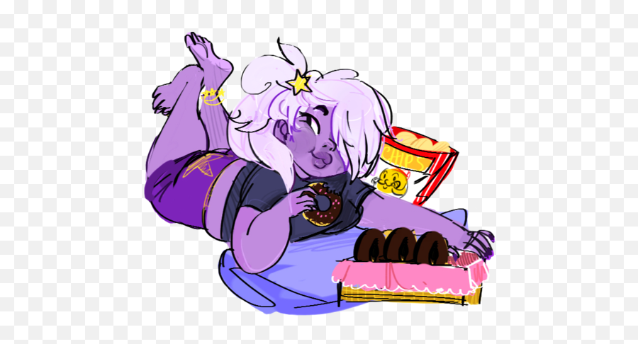 Anime 1547608 Steven Universe Art And Drawing - Amethyst Steven Universe Food Png,Amethyst Su Icon
