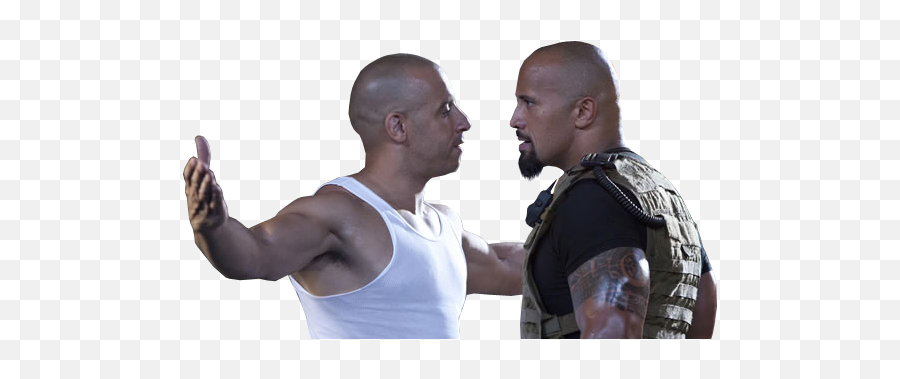 Download Hd Vin E Dwayne - Fast And Furious Vin Diesel The Rock Png,Vin Diesel Png