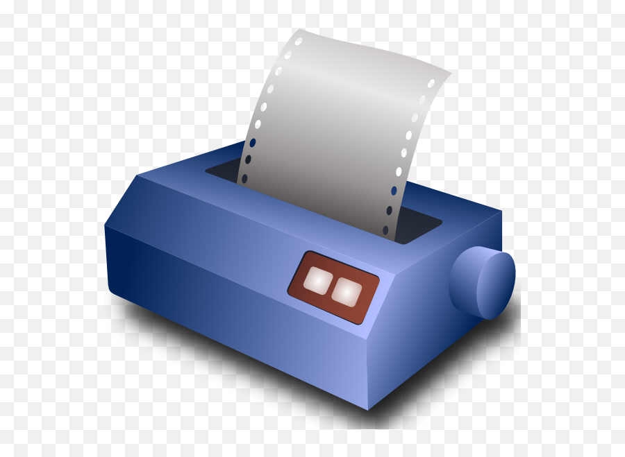 Download Hd Free Vector Matrix Printer Clip Art - Dot Matrix Dot Matrix Printer Cartoon Png,Free Printer Icon