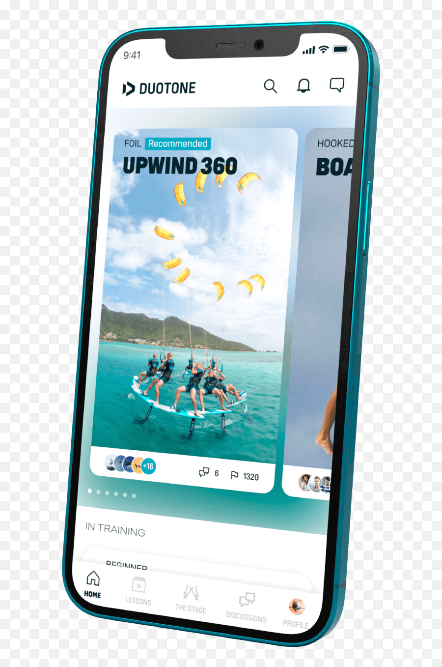 Duotone Academy App Redefine Your Limits - Smartphone Png,Kiteboarding Icon