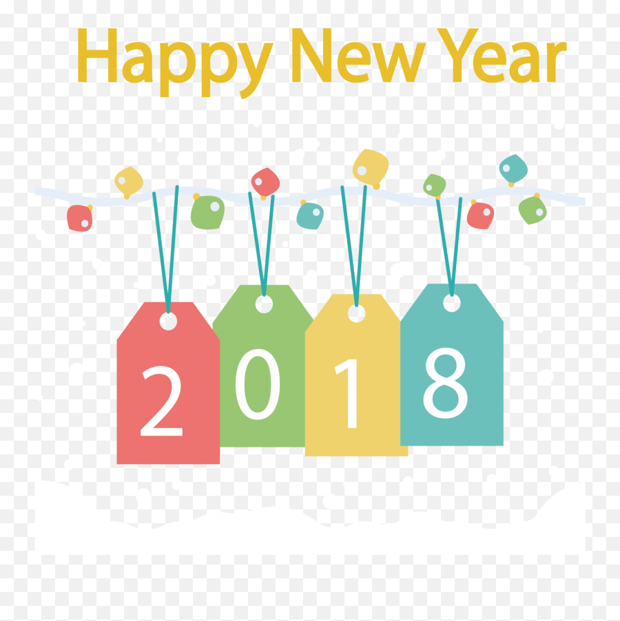 Free Transparent Cc0 Png Image Library - Word Cloud Happy New Year,New Year 2018 Png