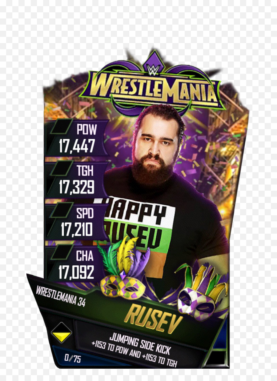 Download Rusev S4 19 Wrestlemania34 - Wwe Wrestlemania Xxvii Png,Rusev Png