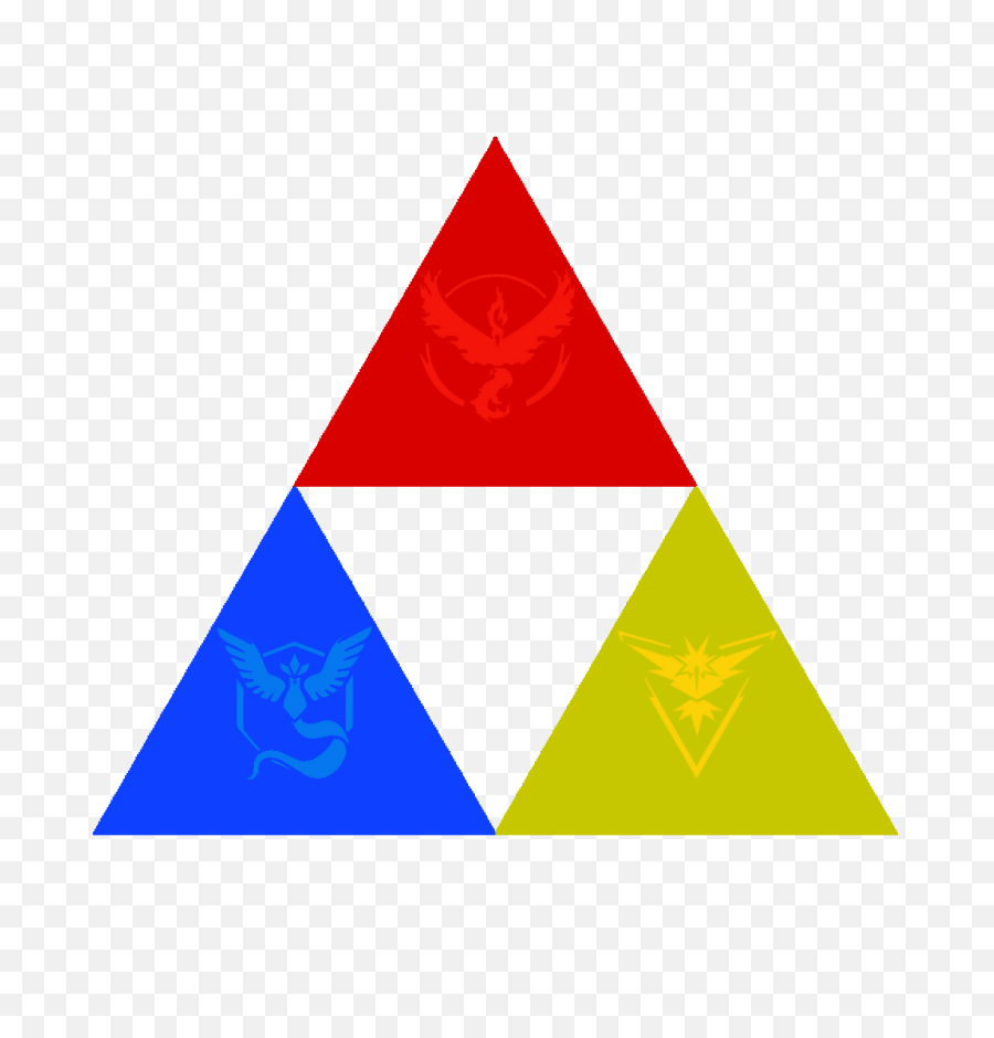 Download The Pokemon Go Triforce - Triangle Png,Triforce Transparent Background