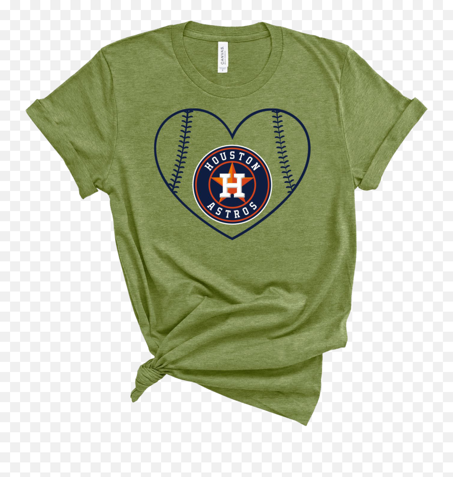 Astros Blue Heart - Heather Orange Bella Canvas Png,Astros Logo Png