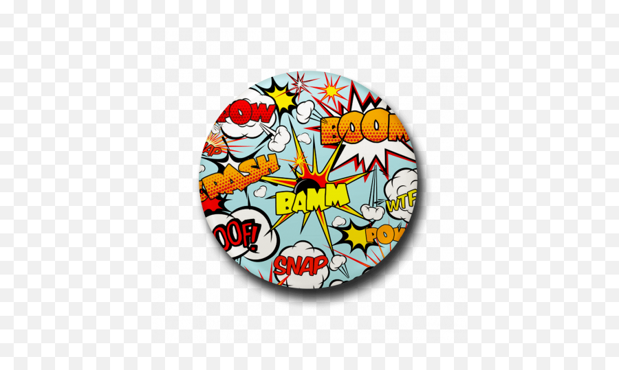Comic Bubble Button Badge - Headbangers Merchandise Png,Comic Bubble Transparent