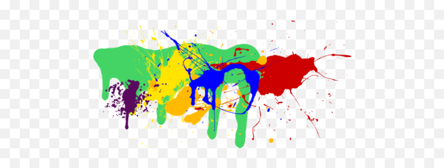 Download Paint Splatter Png Border - Transparent Paint Colored Splatter Png,Paint Border Png
