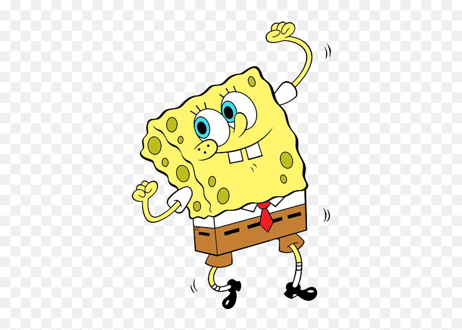 Spongebob Squarepants Clip Art Cartoon - Cartoon Of Spongebob Dancing Png,Spongebob Characters Png