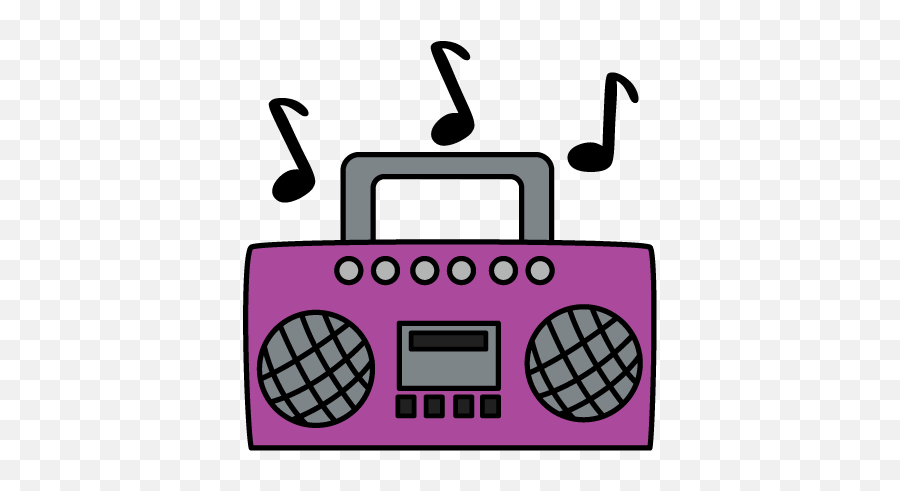 Purple Boombox Clip Art - Example Of Sound Energy Clipart Radio Clipart Png,Energy Png