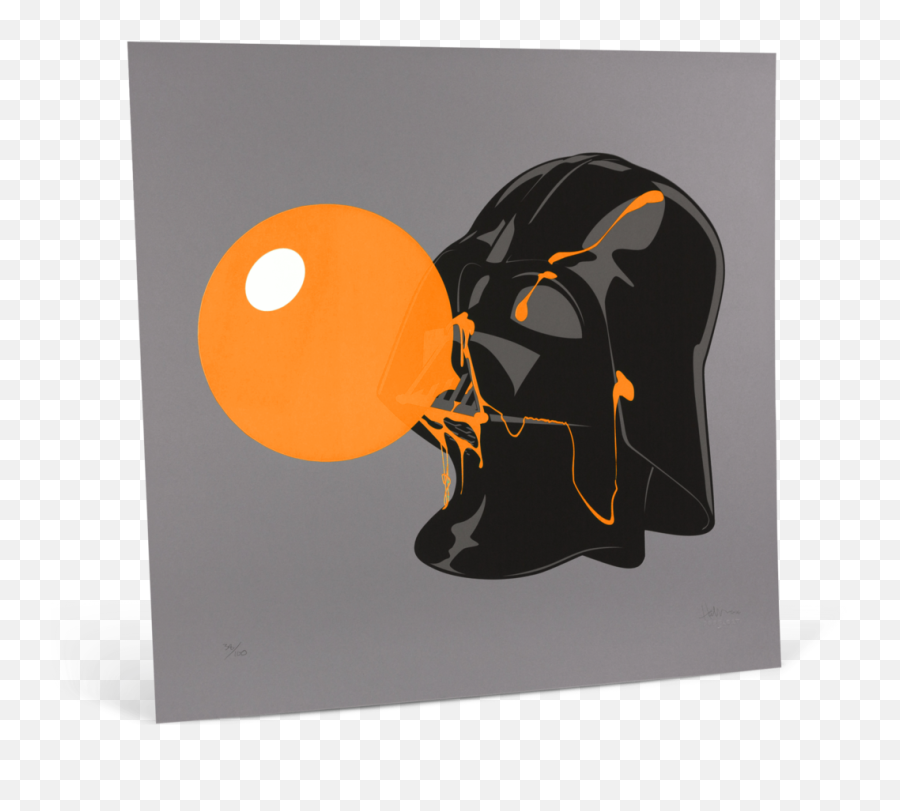 Hd Darthpopstar Orange Glow Print - Darth Vader Bubble Gum Png,Orange Glow Png