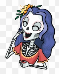 La Catrina Stickers Set For - Catrina Calavera Stickers Png,Catrina Png