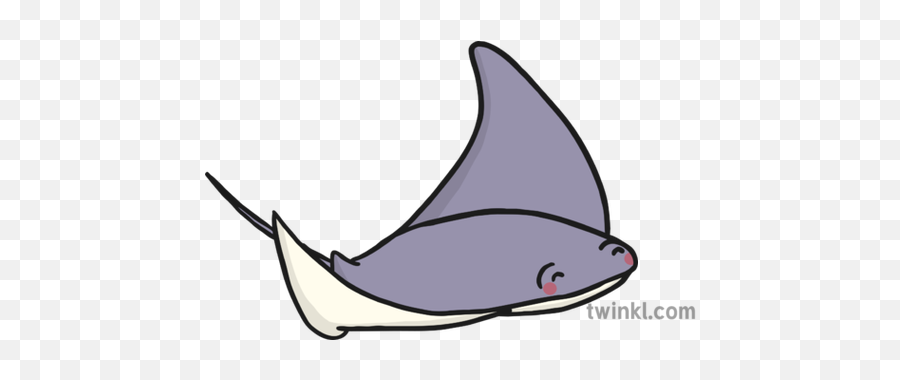 Manta Ray New Illustration - Black And White Cartoon Manta Ray Png,Manta Ray Png