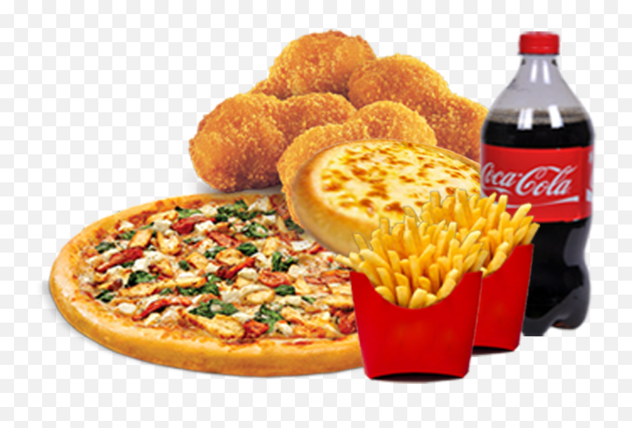 Chips Fast Food Pizza Buffalo Wing - Pizza With Soft Drinks Png,Garlic Bread Png