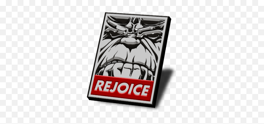 Rejoice Thanos Obey Pin - Illustration Png,Obey Png