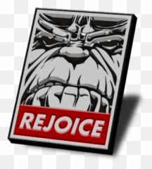 Rejoice Thanos Obey Pin - Illustration Png,Obey Png