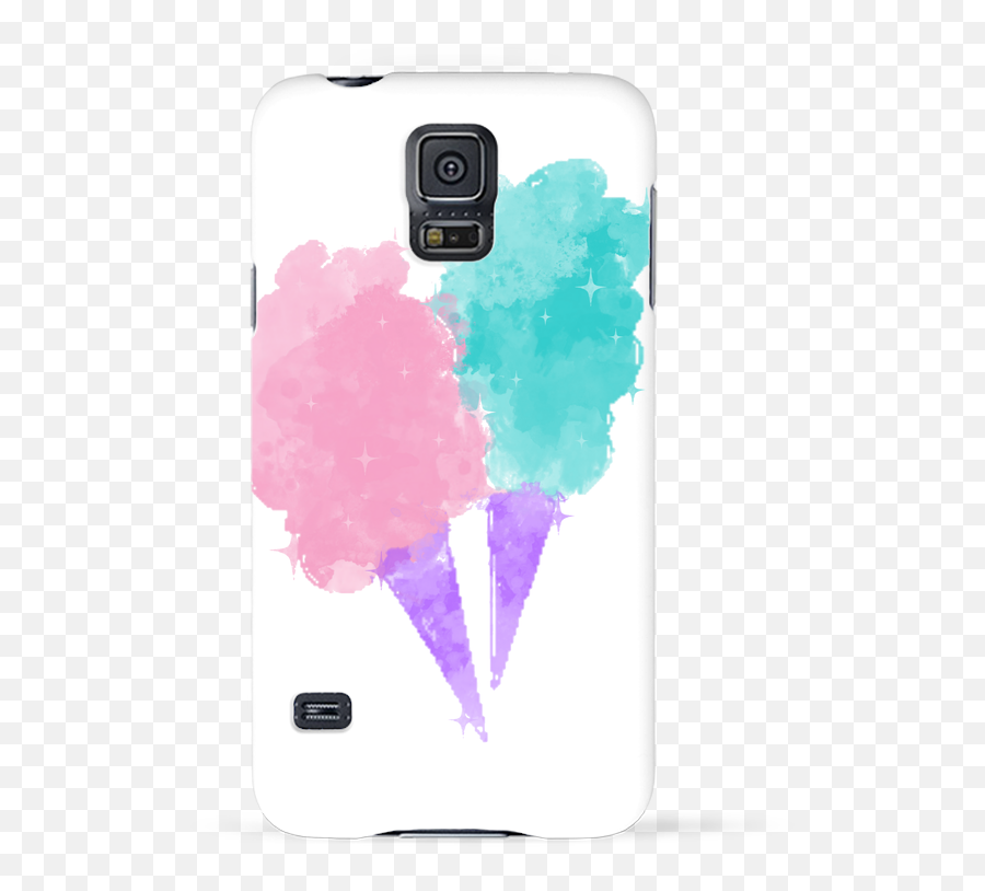 Download Coque 3d Samsung Galaxy S5 Watercolor Cotton Candy - Ice Cream Bar Png,Cotton Candy Png