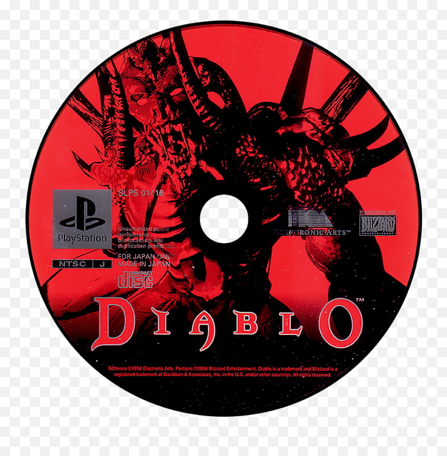 Diablo Ps1 Cd Cover Hd Png Download - Diablo 1,Cd Cover Png