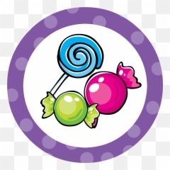 Sweet 16 Birthday Cupcake Toppers - Candyland Cupcake Toppers Png,Sweet 16 Png