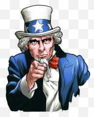 4th Of July Uncle Sam Clipart - 4th Of July Uncle Sam Png,Uncle Sam Hat Png