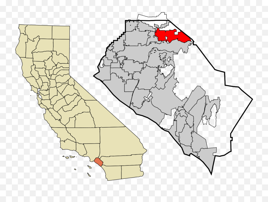 Yorba Linda California - Wikipedia Orange County California Shape Png,California Map Png