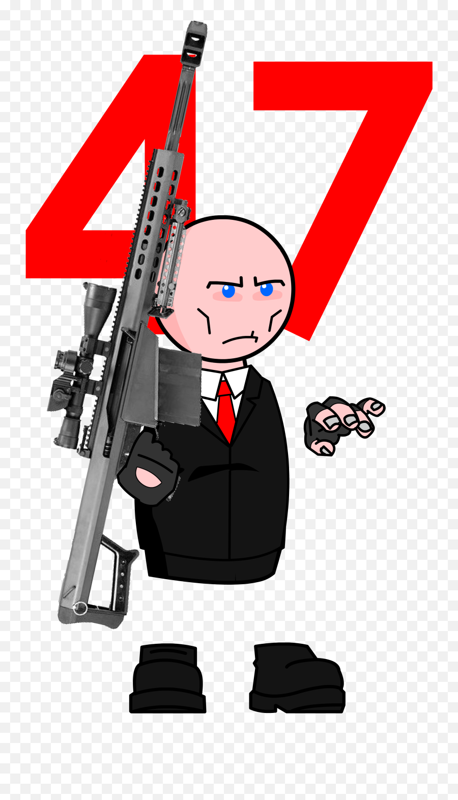 Hitman 47 Sniper By Vladimirlyuty - Firearms Png,Heavy Sniper Png