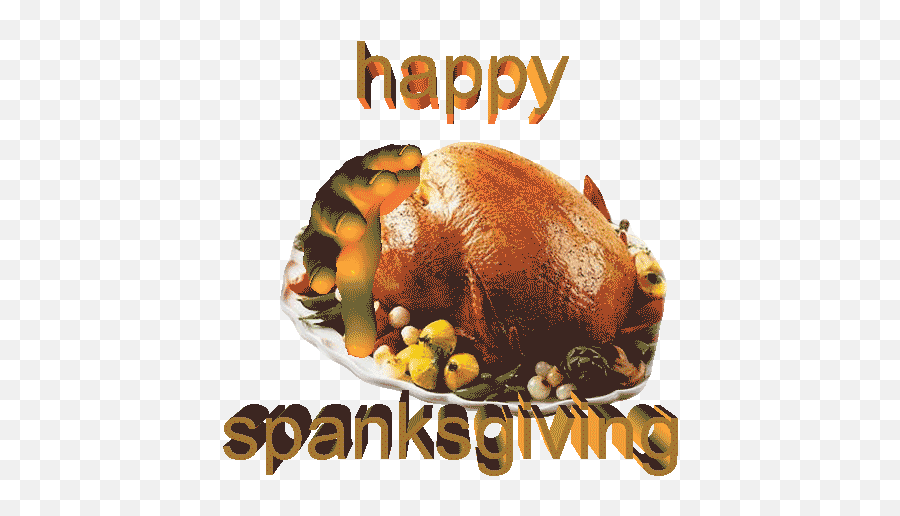 Extracrispy Transparent Spanking Sticker Turkey Gif - Thanksgiving Transparent Gifs Png,Turkey Transparent
