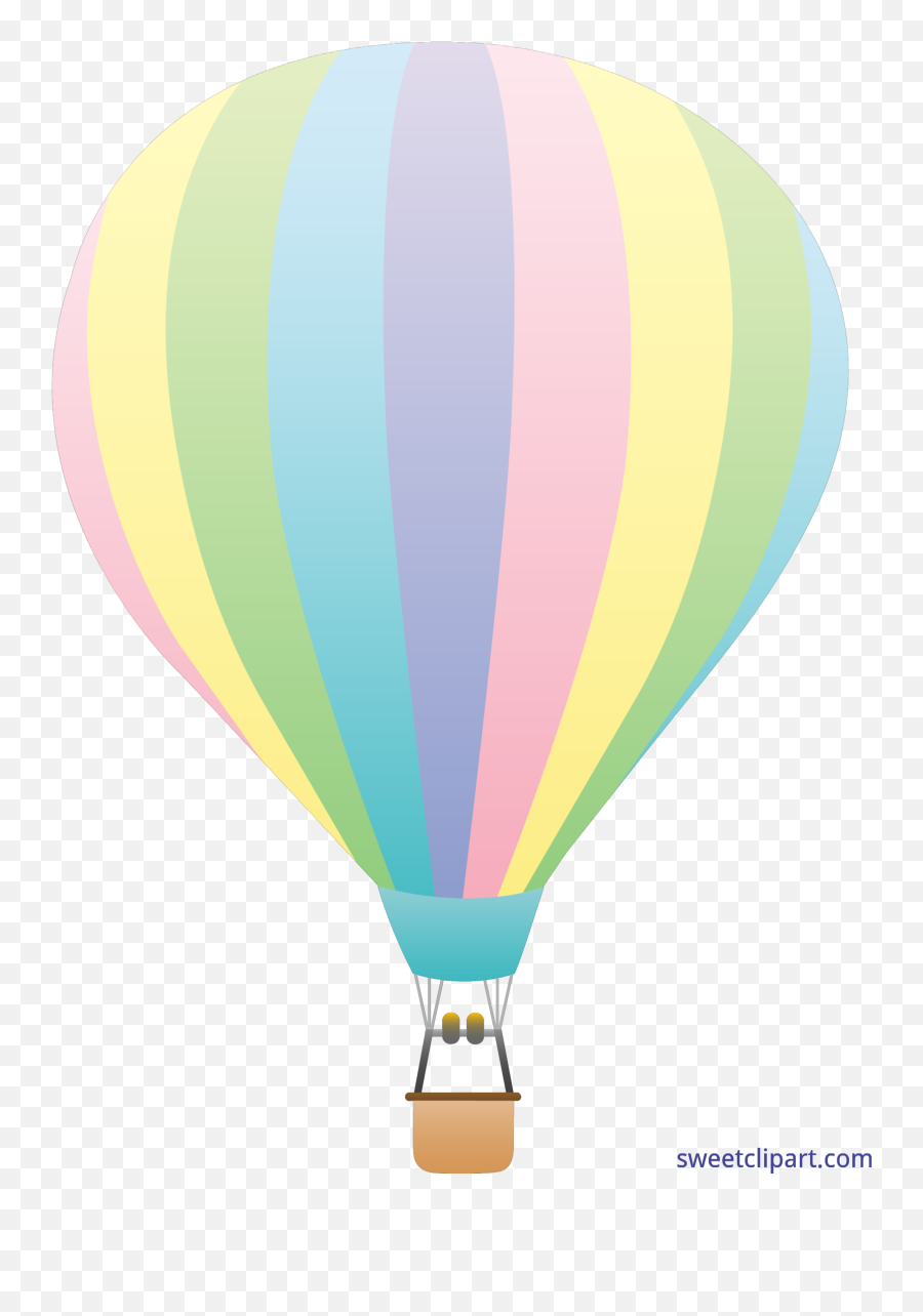 Vector Transparent Download Hot Air - Pastel Hot Air Balloon Vector Png,Hot Air Balloon Transparent